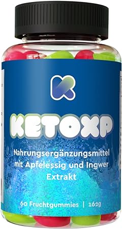 KETOXP Gummibärchen - Keto Gummies - Fruchtgummies Keto Diät Gummibären - Fruchtgummis - Gummibärchen Keto (1 x 60 Stück)